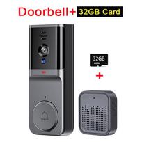 Tuya Smart Video Doorbell App Wireless Wifi Remote Control Infrared Night Vision Two-Way Intercom Surveillance Camera Door Bell