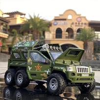 1:24 Military Armored Car Alloy Car Model Diecast Metal Toy Off-road Vehicles Car Model Explosion Proof Car Tank Model Kids Gift žalia