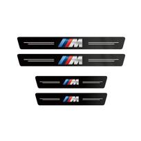 BMW M X1 X3 For BMW M E46 E90 E60 F30 G20 X1 X2 X3 X4 X5 X6 X7 i3 i4 i5 i7 M4 G11 Aukštos kokybės anglies pluošto automobilio durų slenksčio apsauginė lipdukas black