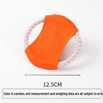 Durable Chewing Rope Knots & Frisbee Set for Corgis white