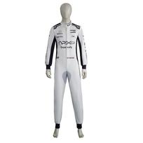 F1 filmo kostiumas Cosplay kostiumas su poliesterio audiniu dramos pasirodymams XS white
