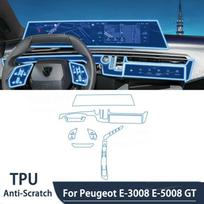 PPF Protection film For Peugeot E-3008 E-5008 GT 2026 2025 transparent TPU GPS Navigation Gear Panel Center Console Accessories Right-hand drive