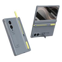 Samsung Galaxy Z Fold 8 case with stand, stylus and external screen protector, gray