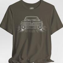1968 Mercury Cougar Classic Muscle Car Tshirt 4XL gray
