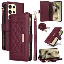 Rankinė ant peties su kortelių laikikliu ir telefono dėklu, skirta Samsung Galaxy S24 FE S23 Ultra S22 S21 Plus A55 35 A25 A15 A54 A34 For Samsung Galaxy S21 Ultra black