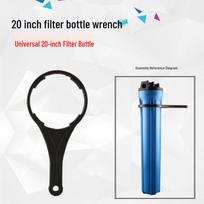 Komercinis RO vandens valytuvas 20 colių filtro butelio raktas ir kasetės atidarytuvas 1 black