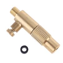 Brass Mini Air Compressor Portable Automotive Car Tire Deflation Connector Screw-in Type for Hose Repair Inflate Chuck 1 auksas