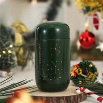Termoso butelis Starry Sky Mini mažos talpos nepralaidus kavos puodelis 304 nerūdijančio plieno vakuuminė kolba 200 ml termo butelis 200ml žalia