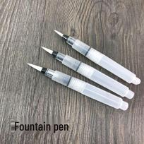 Watercolor & Calligraphy Brush Pen Set with Water Absorption Small gray
