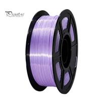Satin Luster Filament 3D Printing Silk PLA Filament, 1.75mm High Precision Metallic Figurine Material Low Warpage Shiny Fit Most FDM Printers sidabras