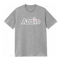 Vintage Annie Musical Screen Stars T Shirt 1990s Streetwear Slightly Casual Fashion Graphic Stretched Vintage S gray