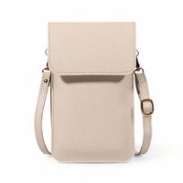 Summer Korean Version Of Multi-Layer Mini Mobile Phone Bag For Women Beige įvairiaspalvis