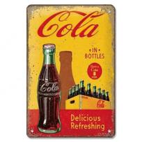 Vintažinis Retro Coca Cola Metalinis Skardinis Ženklų Rinkinys Klasikinė Cola Reklama Sienų Menas Dekoras Barui Pub Vyriškam Kambarėliui Virtuvei Rustic Geležinis Pa 20x30cm（7.8x11.8inch） yellow