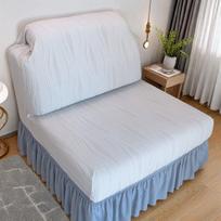 Universalus elastingas U formos sofos užvalkalų komplektas visų sezonų Default gray