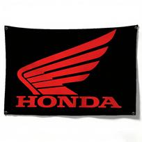 Motociklo ir automobilio logotipas HONDA vėliavai 120g Šlifuotas poliesteris Sublimacinis spausdinimas Patvari kabinama vėliava Namų dekoravimui Renginiui (as the picture,50x70cm) red