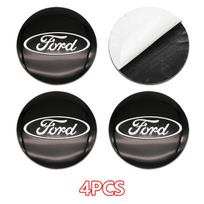 4 vnt. 56/60/65 mm ABS ratlankio centrinio dangtelio ženklelis Emblema Ford MK3 MK4 Focus MK2 Mondeo Fiesta Explorer Escape Kuga Automobilių tiuningui 56mm
