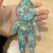 Glitter Soft Squishy Toy Flexible Silicone Hand Toy Slow Rebound Design Mental Pressure Comfortable Hand Play Decompression Gift