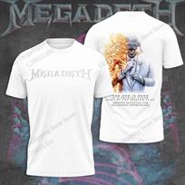 Heavy Metal Rock Band Megadeth 3D Print T Shirt Tops Womens Sports Large Size Tops Tees Summer T Shirt Kids Clothing Band T Shir 4XL gray