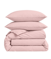 Premium satino patalynės komplektas „Classic pink“ (200x220 cm)