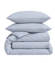 Premium satino patalynės komplektas „Classic grey“ (200x220 cm)