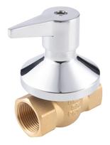 Pilno pralaidumo įleidžiamas rutulinis ventilis FERRO Power, 1/2″ su chrom svirt.rankenėle ir rozete