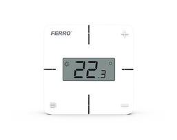 Laidinis kambario temperatūros reguliatorius FERRO FTHW*, su LCD ekranu, FTHW*