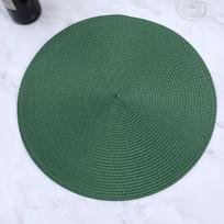 38cm Apvalus pintas stalo reikmenų padėkliukas Skalbiamas Neslystantis Valgomojo stalo lėkštės padėkliukai Atsparus karščiui Puodelio padėkliukas Padėkliukai Namų dekoras L gray