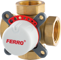 Pamaišymo vožtuvas FERRO, 1 1/4", 4-eigis, 10bar, -10 -100 °C, ZMV43