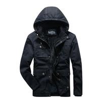 Žieminis paminkštintas paltas vyriškas didelio dydžio vidutinio amžiaus vyrų laisvalaikio laisvas paminkštintas striukė pastorinta ir aksominė tėčio šilta striukė 4XL black