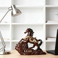 Horse Statue Feng Shui Chinese Birthday Gifts Modern Ornaments Figurine for Bookshelf Desk ruda