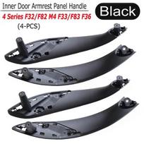 Automobilio vidinės durų rankenėlės, skirtos BMW F30 F31 F32 F34 F36 F80 F82 3 4 serijos 3GT, ABS vidinės durų rankenėlės traukiklio apsauginis dangtelis F34 F36-4PCS black