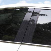 For BYD Sealion 7 EV DMI Car Pillar Posts Door Window Middle Cover Trim Accessories BC Column Anti-Scratch Stickers 2024 2025 DMI Texture 6Pcs gray