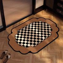 Super sugeriantis vonios kilimėlis, pagamintas iš diatomito, apsaugantis nuo kritimo, greitai džiūstantis, neslystantis kojų kilimėlis vonios durims 50x80cm19.7x31.5in beige