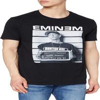 Eminem Mens Tee_ Arrest (XX-Large) - Black - XX-Large M juoda