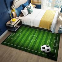 Futbolo lauko kilimas svetainei Namų dekoras Vaikų žaidimams Neslystantis Didelio ploto kilimai Miegamojo lovos šalia Pėdos kilimėlis Vonios durų kilimėlis 120*160cm