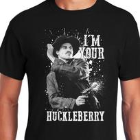 Tombstone Doc Holliday Cowboys Shirt, Val Kilmer I'm Your Huckleberry Tee Shirt Unisex T-Shirt L gray