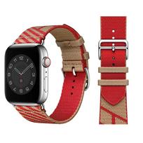 Nailono dirželis Apple watch juostai 49mm 45mm 44mm 41mm 40mm 42mm 46mm Audinio apyrankė iWatch serijoms Ultra 10 9 8 7 6 5 4 S10-42mm 38 40 41mm orange