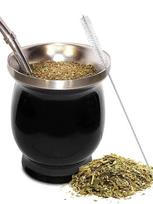 Stainless Steel Yerba Mate Cup 8oz Double Wall Yerba Mate Gourd with Spoon Straw Cleaning Brush for Home Office juoda