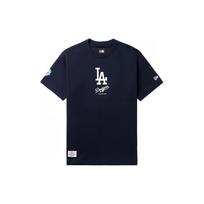 New Era Solid Color Logo Crew Neck Short Sleeve T-Shirt Men tops 13774249 S black