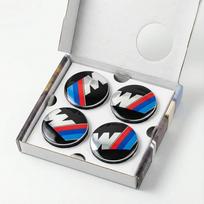 4 vnt. 56/68 mm plaukiojančių ratlankių centrinių dangtelių BMW 50-mečio jubiliejui – tinka E39 E46 E60 F10 F30 G20 X3 X5 (Automobilių stebulių priedai) drswk70 (as the picture,68mm 4pcs) gray