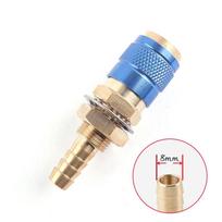 6mm/8mm MIG TIG Welding Torch Plug Water Cooled & Gas Adapter Quick Hose Connector Fitting Hardware Tools