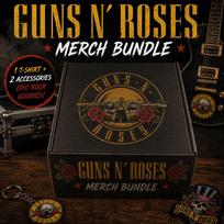 Guns N Roses marškinėliai ir aksesuarai Oficialiai licencijuotas prekių rinkinys S black