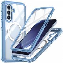 Transparent TPU Case Galaxy A36 A56 A37 With MagSafe Magnetic Support Full Coverage Anti-Slip Shockproof Outdoor Galaxy A36 / A56 / A37 mėlyna
