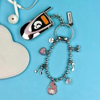 My Melody Keyring white