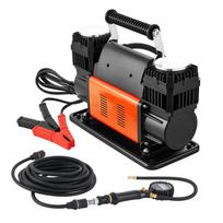 VEVOR Dual-Cylinder Heavy Duty Air Compressor, 300 L/min Portable Tire Inflator 36.5 x 15 x 22.7 cm