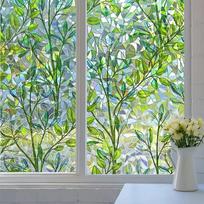 Colorful Small Yellow Flower Glass Film – Decorative Laser Rainbow Stickers for Windows 30cm X 1m