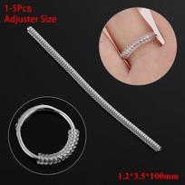 Transparent Invisible Spiral Ring Size Adjuster Resizing Tools Tightener Reducer Shell Hard Guard 1-5Pcs
