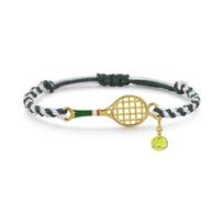 Adjustable Handwoven Bracelet Lightweight Design Couple Bracelet Tennis Racket Bracelet  for Women 1pc white