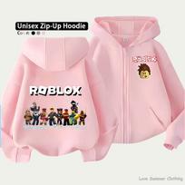 Roblox vaikiškas užtrauktuku užsegamas džemperis vaikams nuo 4 iki 14 metų, įvairūs raštų variantai, unisex, lengvas užtrauktuku užsegamas švarkas, HD spaudas, lengvai dėvimas, sportiškas ir kasdienis stilius, poliesteris 140 white
