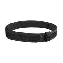 Dvipusis taktinis diržas: Sustiprintas, daugiafunkcinis lauko treniruotėms ir kariniam naudojimui 140cm Outer + 125cm Inner black